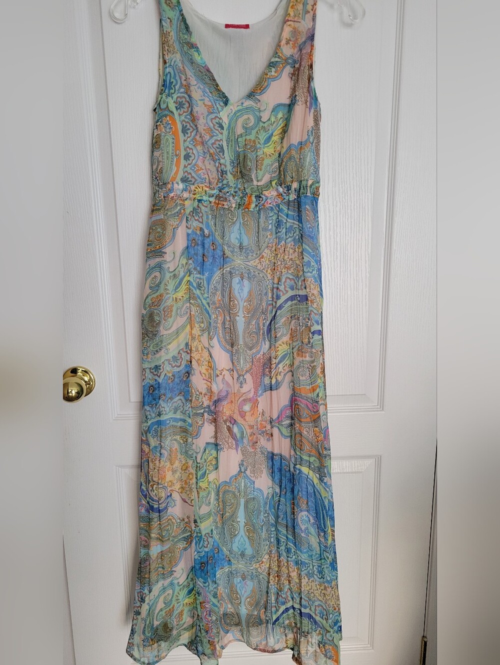 Together Pastel Multi Paisley Maxi Dress, SZ XS